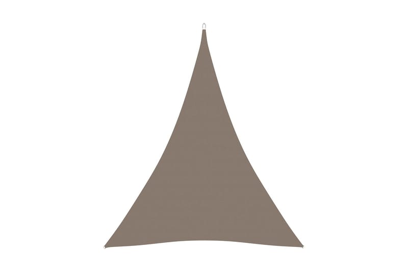 Solsegel Oxfordtyg trekantigt 4x5x5 m taupe - Brun - Utemöbler - Solskydd - Solsegel