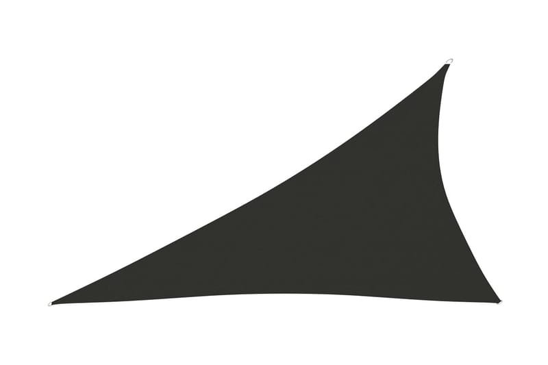 Solsegel oxfordtyg trekantigt 4x5x6,4 m antracit - Grå - Solsegel