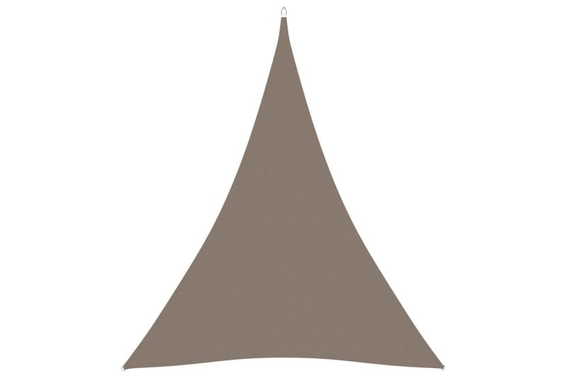 Solsegel oxfordtyg trekantigt 5x6x6 m taupe - Brun - Utemöbler - Solskydd - Solsegel
