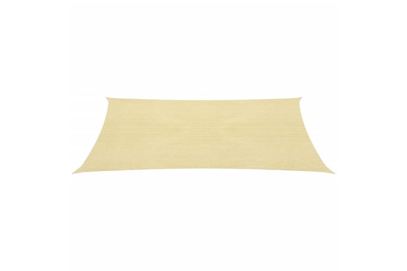 Solsegel 160 g/m² beige 2,5x4 m HDPE - Beige - Utemöbler - Solskydd - Solsegel