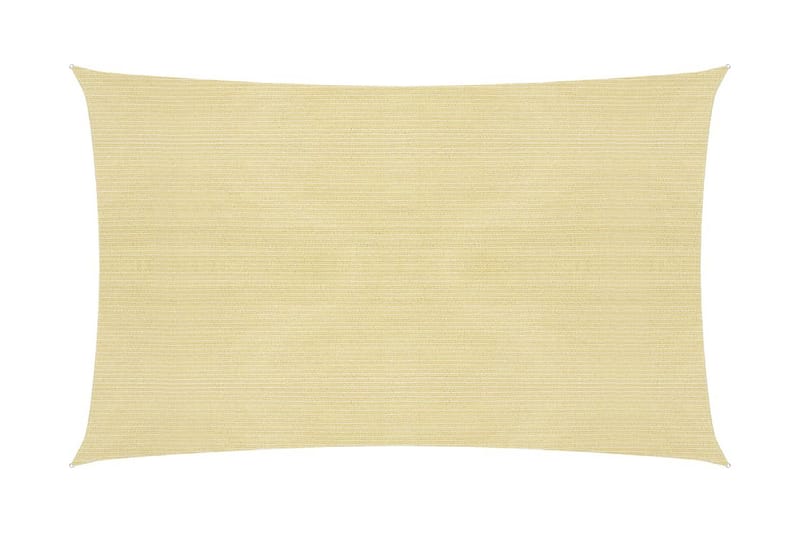 Solsegel 160 g/m² beige 2x5 m HDPE - Beige - Utemöbler - Solskydd - Solsegel