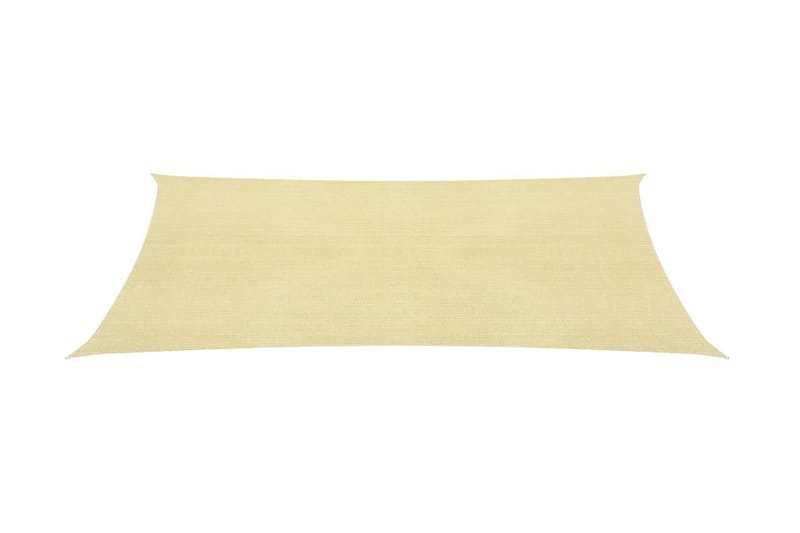 Solsegel 160 g/m² beige 2x5 m HDPE - Beige - Utemöbler - Solskydd - Solsegel