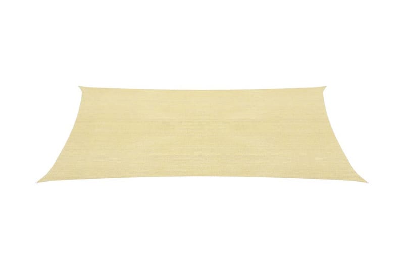 Solsegel 160 g/m² beige 3,5x5 m HDPE - Beige - Utemöbler - Solskydd - Solsegel