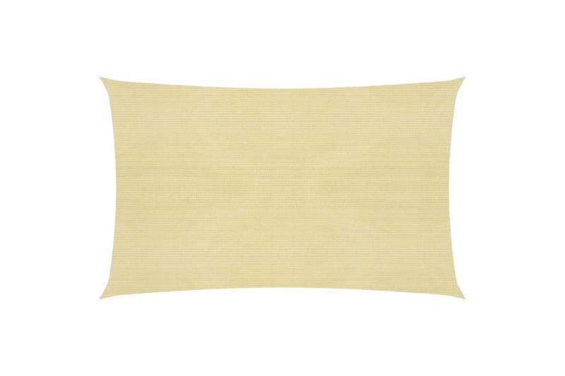 Solsegel 160 g/m² beige 3x6 m HDPE - Beige - Utemöbler - Solskydd - Solsegel