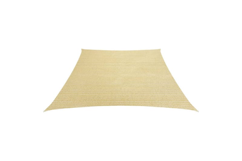 Solsegel 160 g/m² beige 4/5x4 m HDPE - Beige - Utemöbler - Solskydd - Solsegel