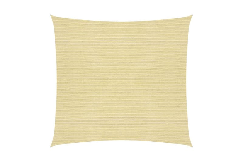 Solsegel 160 g/m² beige 6x6 m HDPE - Beige - Utemöbler - Solskydd - Solsegel