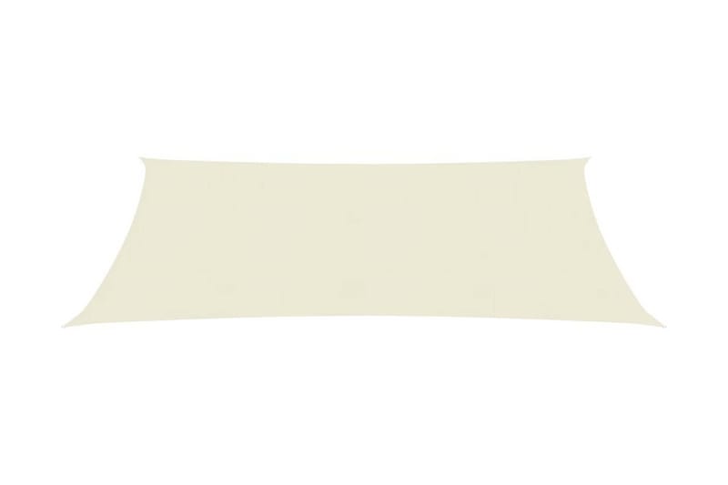 Solsegel 160 g/m² gräddvit 2,5x5 m HDPE - Vit - Utemöbler - Solskydd - Solsegel