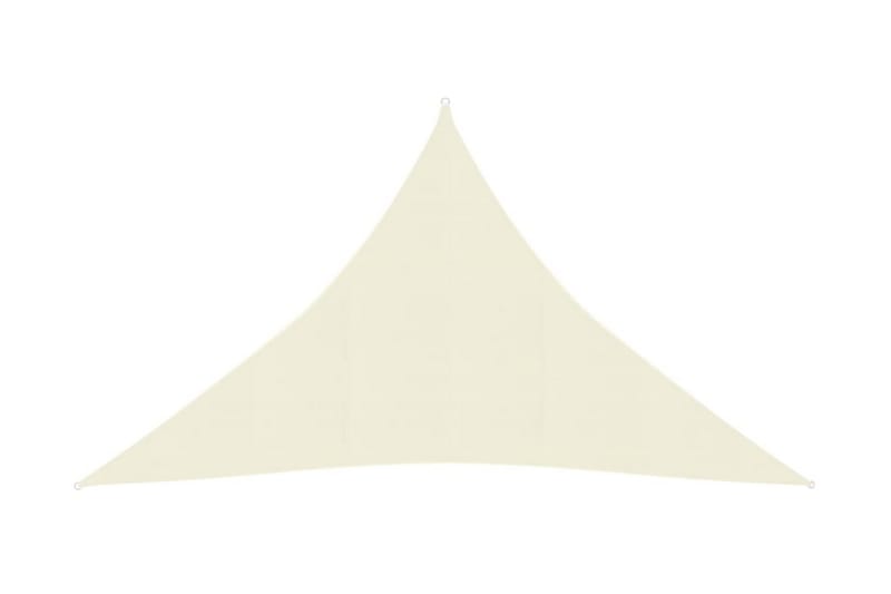Solsegel 160 g/m² gräddvit 3,5x3,5x4,9 m HDPE - Kräm - Utemöbler - Solskydd - Solsegel