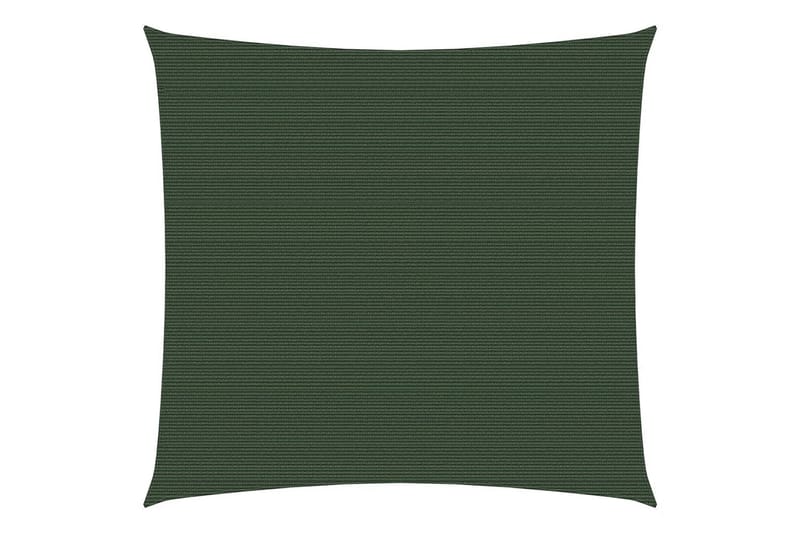 Solsegel 160 g/m² mörkgrön 6x6 m HDPE - Grön - Utemöbler - Solskydd - Solsegel