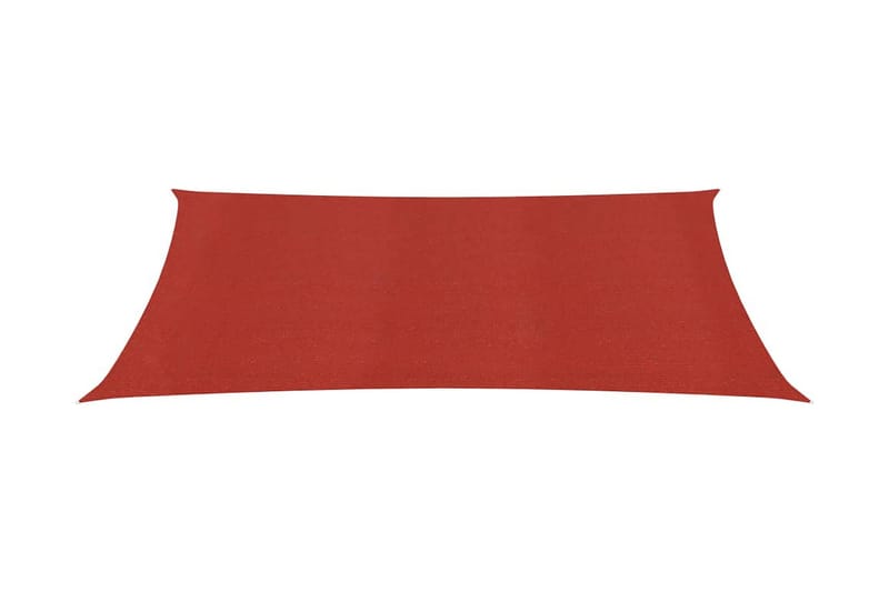 Solsegel 160 g/m² röd 3x4,5 m HDPE - Röd - Utemöbler - Solskydd - Solsegel