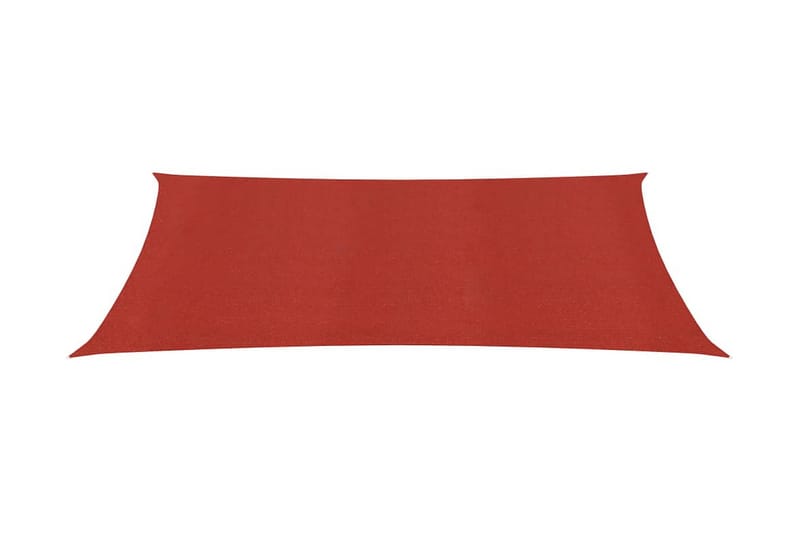 Solsegel 160 g/m² röd 4x6 m HDPE - Röd - Utemöbler - Solskydd - Solsegel