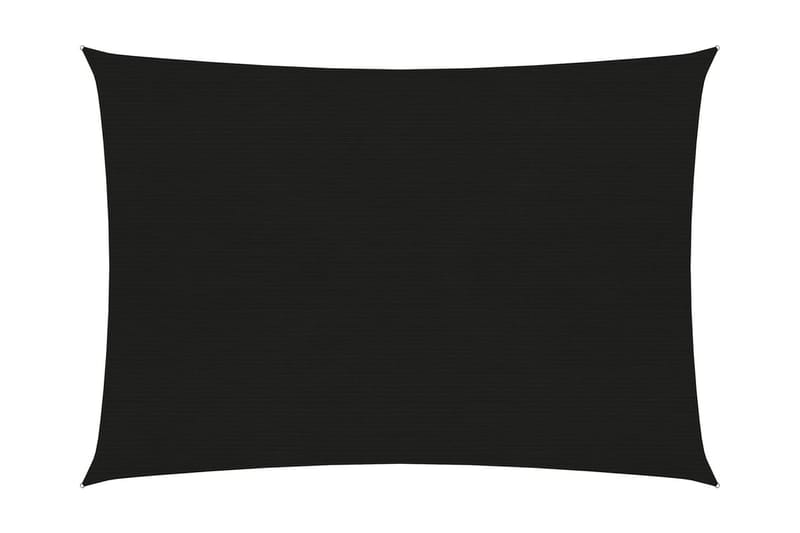Solsegel 160 g/m² svart 2,5x3,5 m HDPE - Svart - Utemöbler - Solskydd - Solsegel