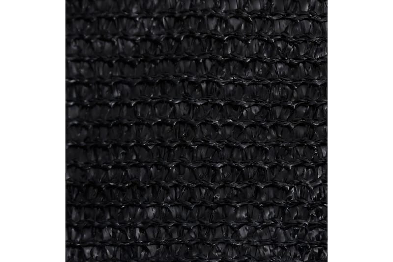 Solsegel 160 g/m² svart 3,5x3,5x4,9 m HDPE - Svart - Solsegel