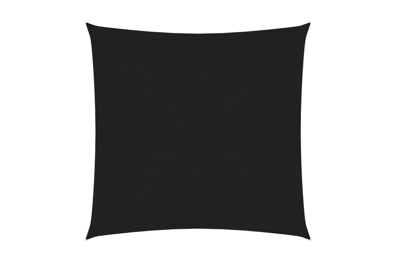 Solsegel 160 g/m² svart 3,6x3,6 m HDPE - Svart - Utemöbler - Solskydd - Solsegel