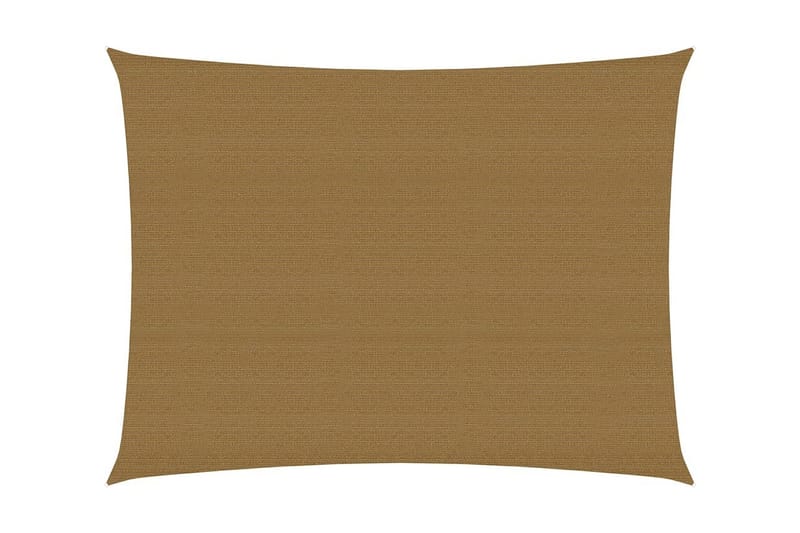 Solsegel 160 g/m² taupe 2x3,5 m HDPE - Taupe - Utemöbler - Solskydd - Solsegel