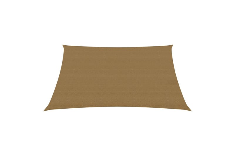Solsegel 160 g/m² taupe 6x6 m HDPE - Brun - Utemöbler - Solskydd - Solsegel