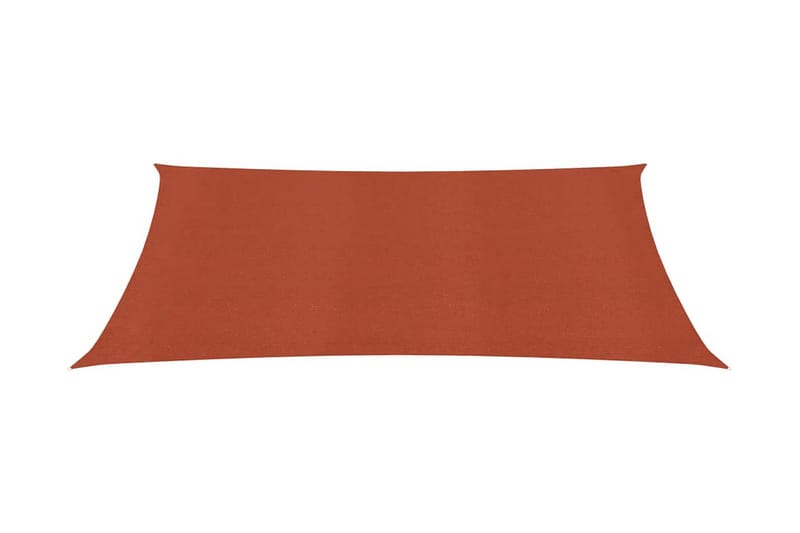 Solsegel 160 g/m² terrakotta 3x4 m HDPE - Orange - Utemöbler - Solskydd - Solsegel