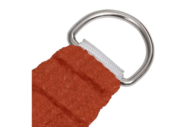 Solsegel 160 g/m² terrakotta 3x4 m HDPE - Orange - Utemöbler - Solskydd - Solsegel