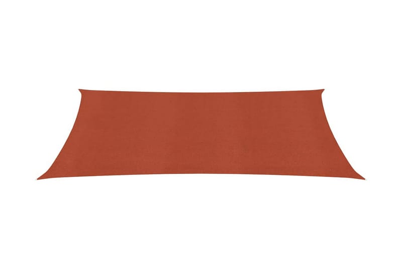 Solsegel 160 g/m² terrakotta 4x7 m HDPE - Terrakotta - Utemöbler - Solskydd - Solsegel