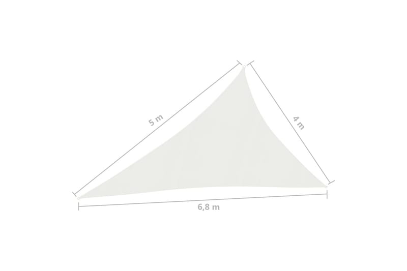 Solsegel 160 g/m² vit 4x5x6,8 m HDPE - Vit - Solsegel