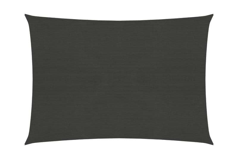 Solsegel HDPE fyrkantigt 2x3,5 m antracit - Antracit - Utemöbler - Solskydd - Solsegel