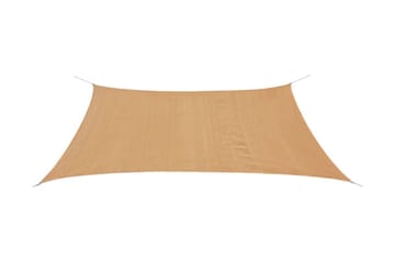 Solsegel HDPE rektangulärt 2x4 m beige