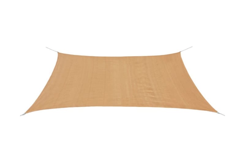 Solsegel HDPE rektangulärt 2x4 m beige - Beige - Utemöbler - Solskydd - Solsegel