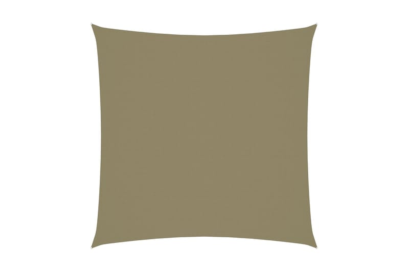 Solsegel oxfordtyg fyrkantigt 3x3 m beige - Beige - Utemöbler - Solskydd - Solsegel