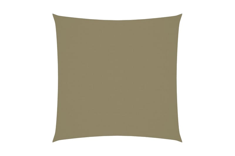 Solsegel oxfordtyg fyrkantigt 3x3 m beige - Beige - Solsegel