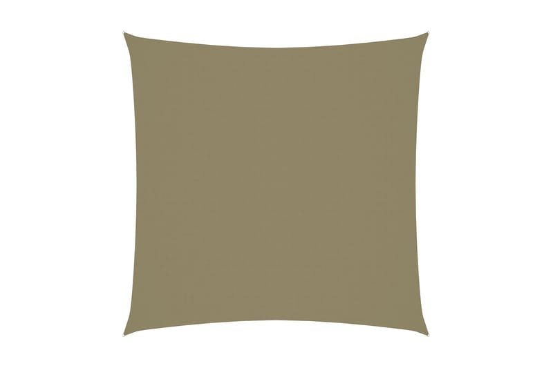 Solsegel oxfordtyg fyrkantigt 4x4 m beige - Beige - Utemöbler - Solskydd - Solsegel