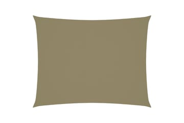 Solsegel oxfordtyg rektangulärt 3,5x4,5 m beige