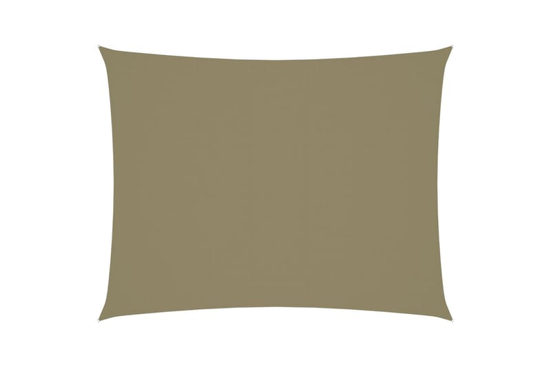 Solsegel oxfordtyg rektangulärt 3,5x4,5 m beige - Beige - Utemöbler - Solskydd - Solsegel