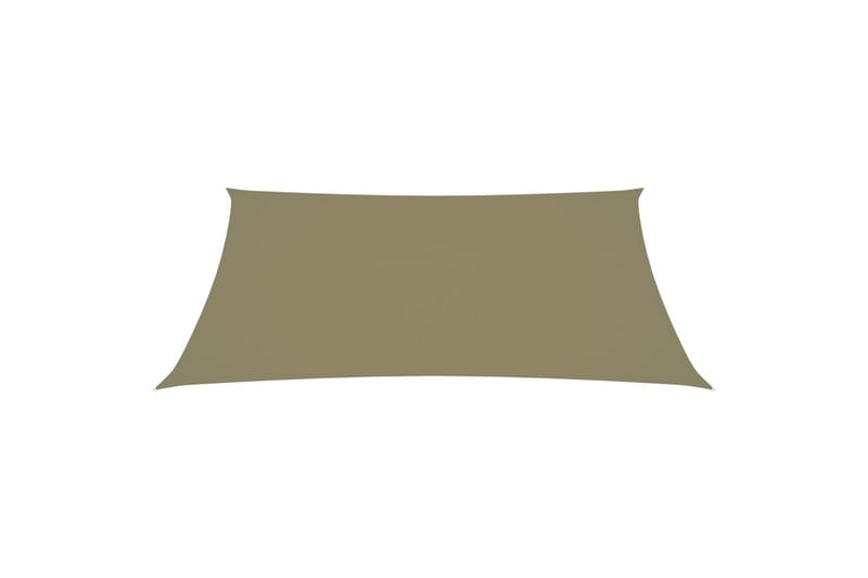 Solsegel oxfordtyg rektangulärt 3x4 m beige - Beige - Solsegel