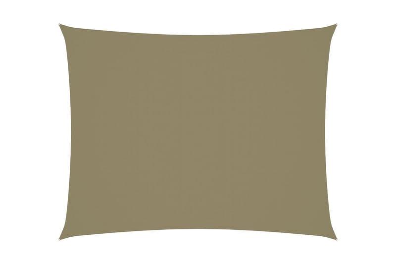 Solsegel oxfordtyg rektangulärt 6x7 m beige - Beige - Solsegel