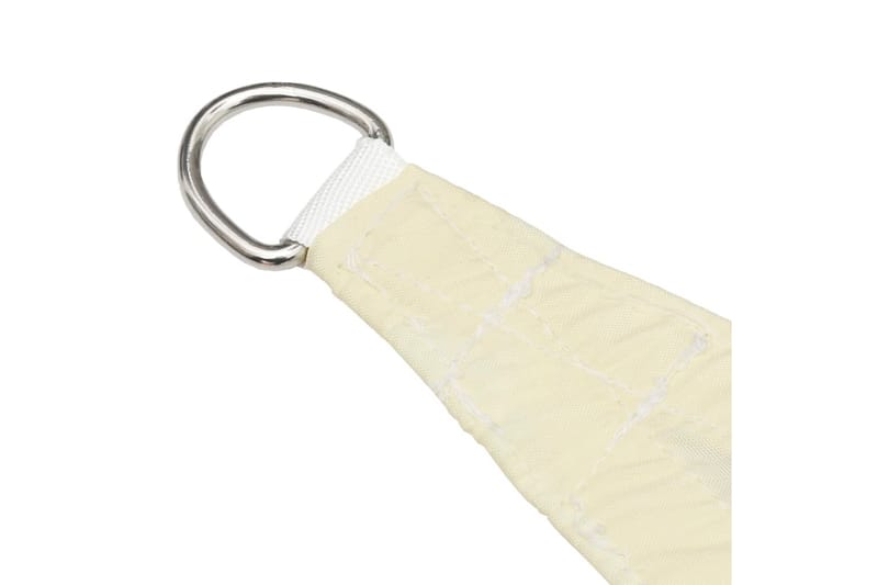 Solsegel oxfordtyg trapets 3/4x3 m gräddvit - Vit - Utemöbler - Solskydd - Solsegel