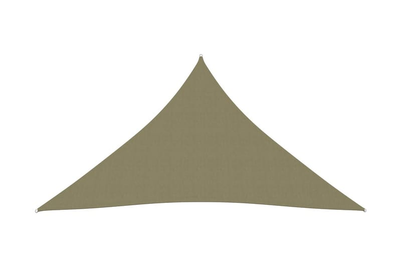 Solsegel oxfordtyg trekantigt 3x4x4 m beige - Beige - Utemöbler - Solskydd - Solsegel