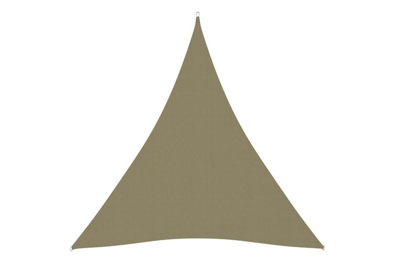 Solsegel oxfordtyg trekantigt 3x4x4 m beige - Beige - Utemöbler - Solskydd - Solsegel