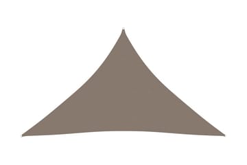 Solsegel oxfordtyg trekantigt 3x4x4 m taupe