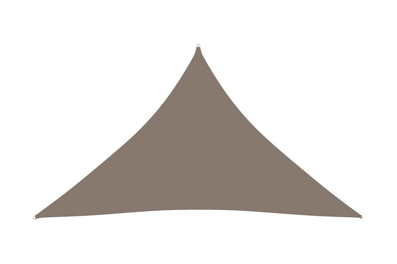 Solsegel oxfordtyg trekantigt 3x4x4 m taupe - Taupe - Utemöbler - Solskydd - Solsegel