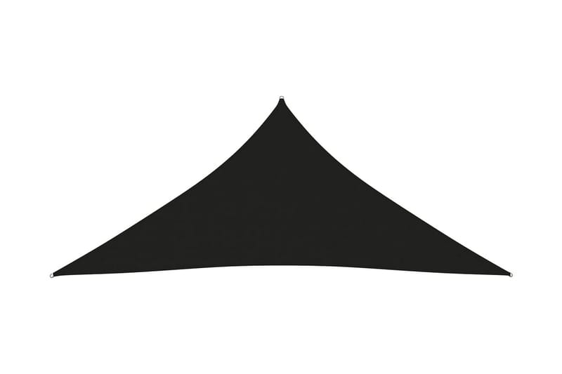 Solsegel oxfordtyg trekantigt 4x5x5 m svart - Svart - Solsegel