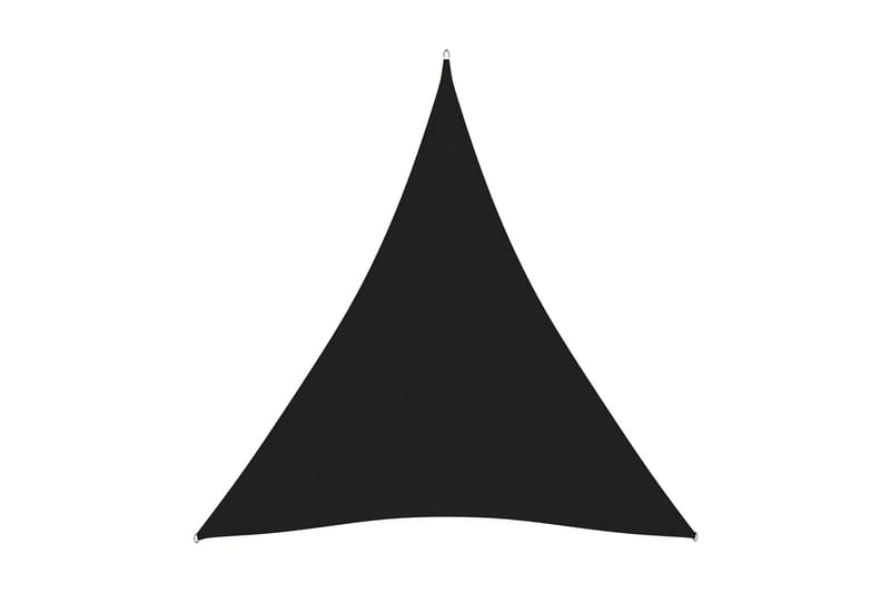 Solsegel oxfordtyg trekantigt 4x5x5 m svart - Svart - Solsegel