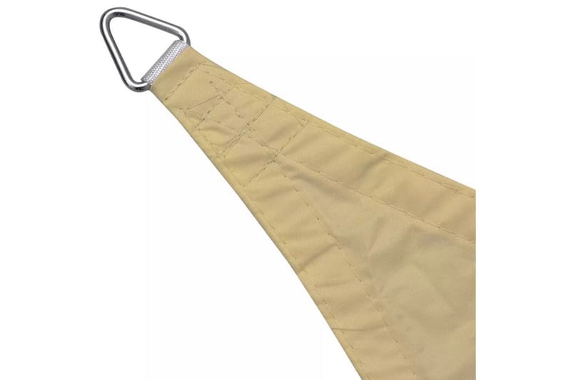 Solsegel Oxfordtyg trekantigt 5x5x5 m beige - Beige - Utemöbler - Solskydd - Solsegel