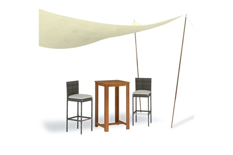 Stolpar till solsegel 2 st 250 cm galvaniserat stål - Guld - Utemöbler - Solskydd - Solsegel