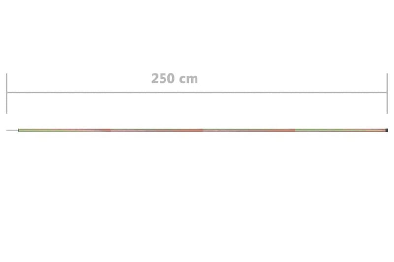 Stolpe till solsegel 250 cm galvaniserat stål - Guld - Solsegel