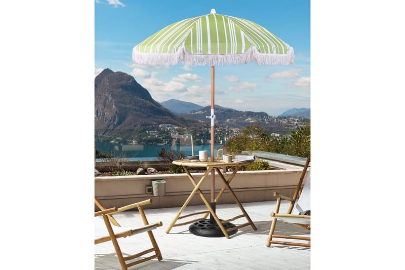 Teulon Parasoll 150 cm - Vit/Ljusbrun - Utemöbler - Solskydd - Parasoll