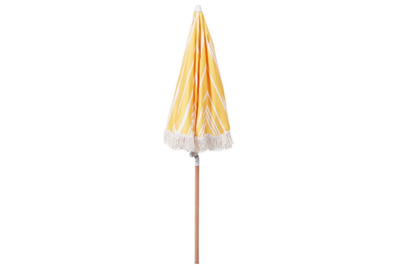 Teulon Parasoll 150 cm - Gul/Vit/Ljusbrun - Utemöbler - Solskydd - Parasoll