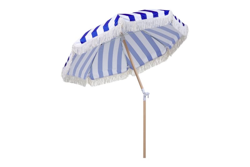 Teulon Parasoll 150 cm - Blå/Vit/Ljusbrun - Utemöbler - Solskydd - Parasoll