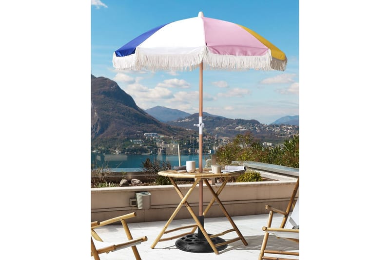 Teulon Parasoll 150 cm - Gul/Rosa/Blå/Vit/Ljusbrun - Utemöbler - Solskydd - Parasoll