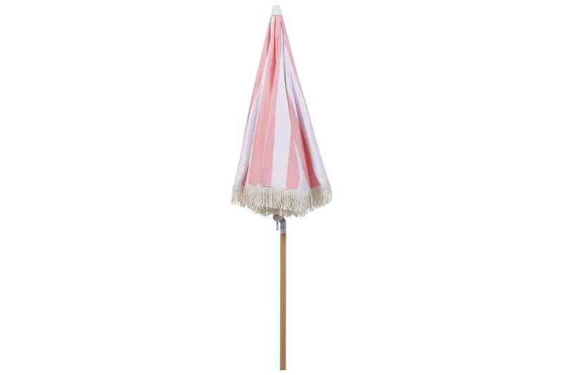 Teulon Parasoll 150 cm - Rosa/Vit/Ljusbrun - Utemöbler - Solskydd - Parasoll