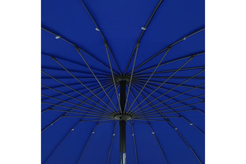 Trädgårdsparasoll med aluminiumstång 270 cm azurblå - Blå - Parasoll
